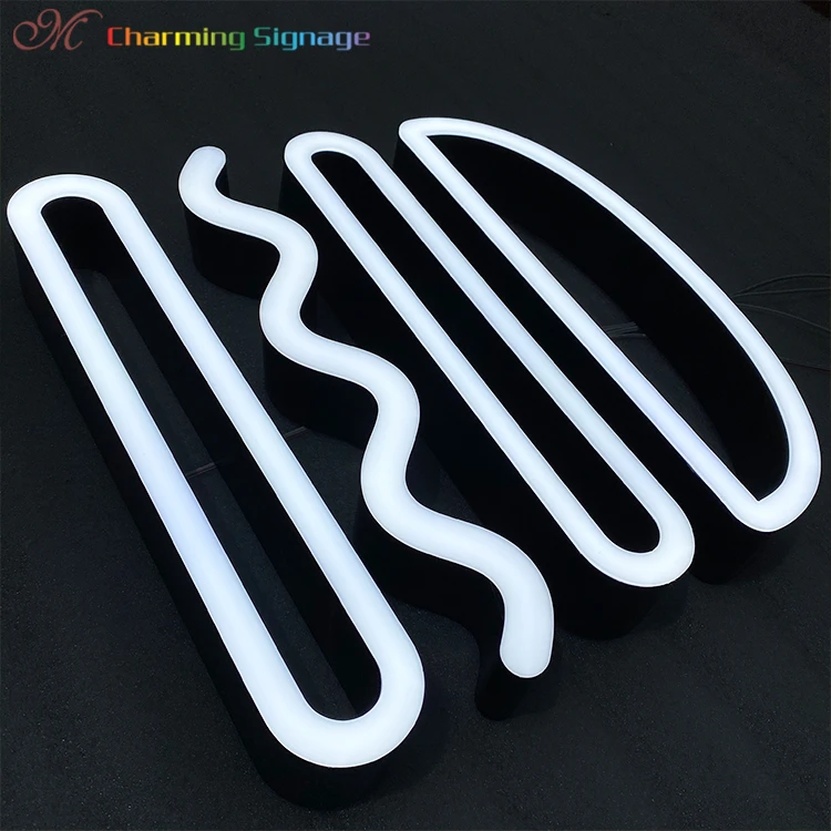 Outdoor Advertising Brand Signage 3D Acrylic Letters LED Sign Custom Logo Signs Wall Mounted