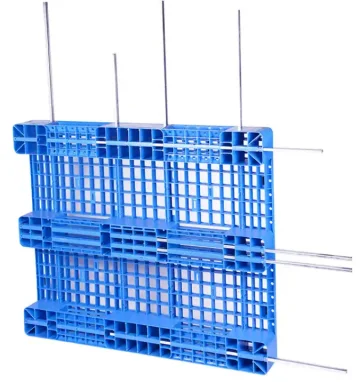 1100x1100x150mm Heavy Duty HDPE Slip Sheet Blue Single Faced Industrial Plastic Pallet for Logistics 4-Way Entry Stackable
