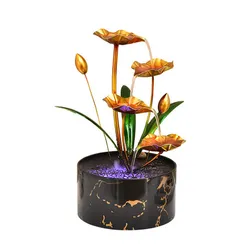 Creative Indoor & Outdoor Wall Waterfall Indoor Water Fountain Tabletop Metal Fountains Modern Wholesale Hotel Home Decor