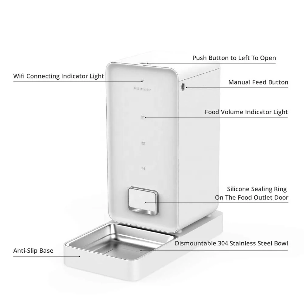 
PETKIT Smart Pet Products Smart Automatic Cat Dog Feeder with App & ALEXA Voice control 