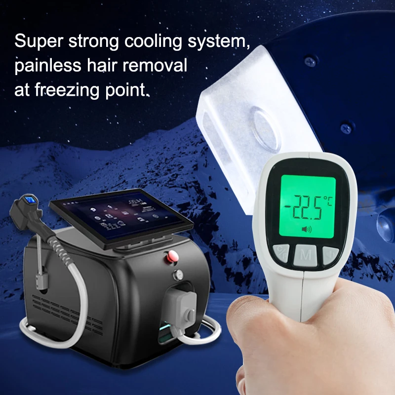 HONGQI Diode Laser 755 808 940 1064 Portable Diode 808 Laser Hair Removal Personal Use 808 Diode Laser Hair Removal Machine