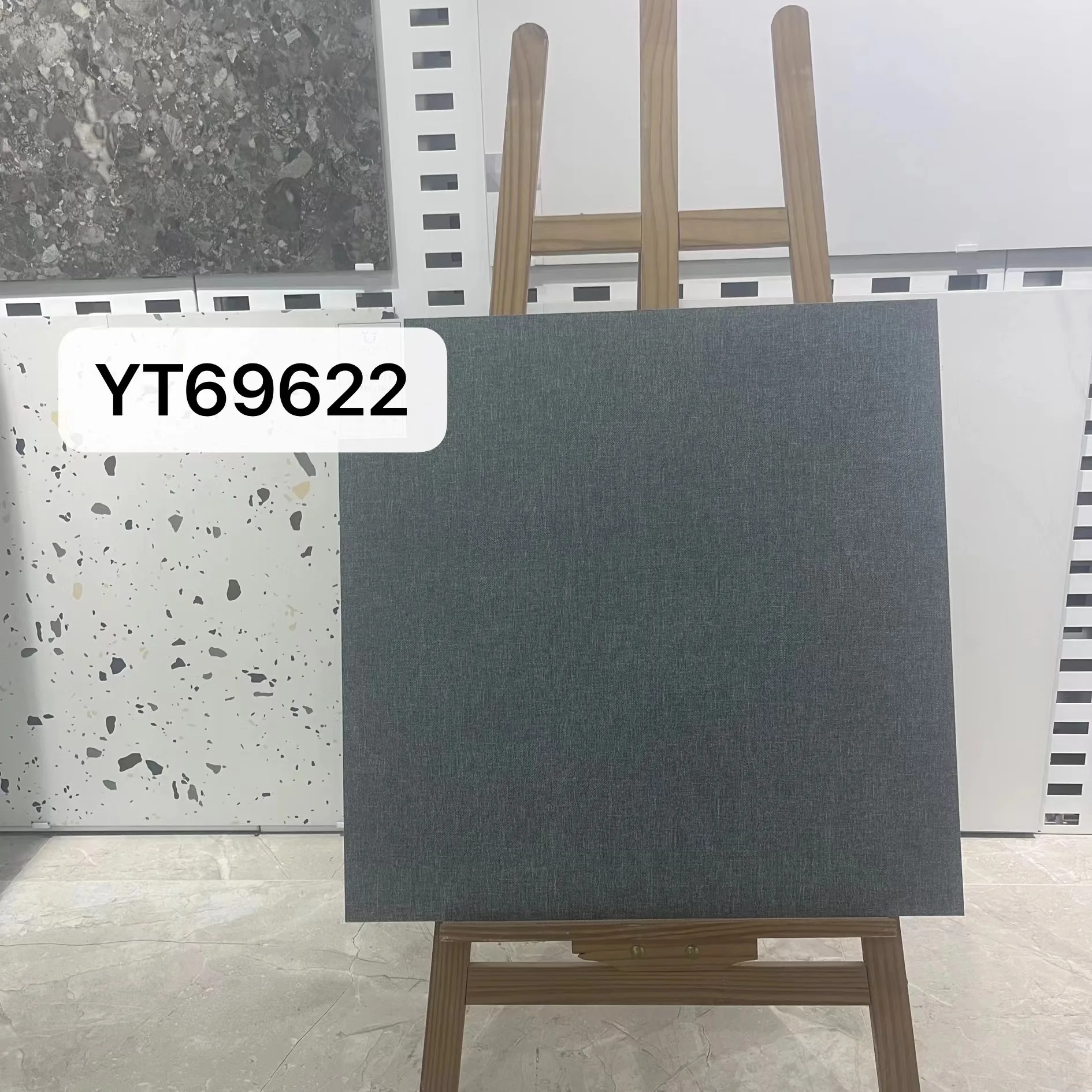 Фабрика Fujian античная серая напольная плитка 600*600 м Глянцевая блестящая ткань для спальни гостиной современный дизайн использования в интерьере квартиры