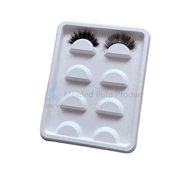 Custom Paper Pulp Molded Eye Lash Packaging Tray