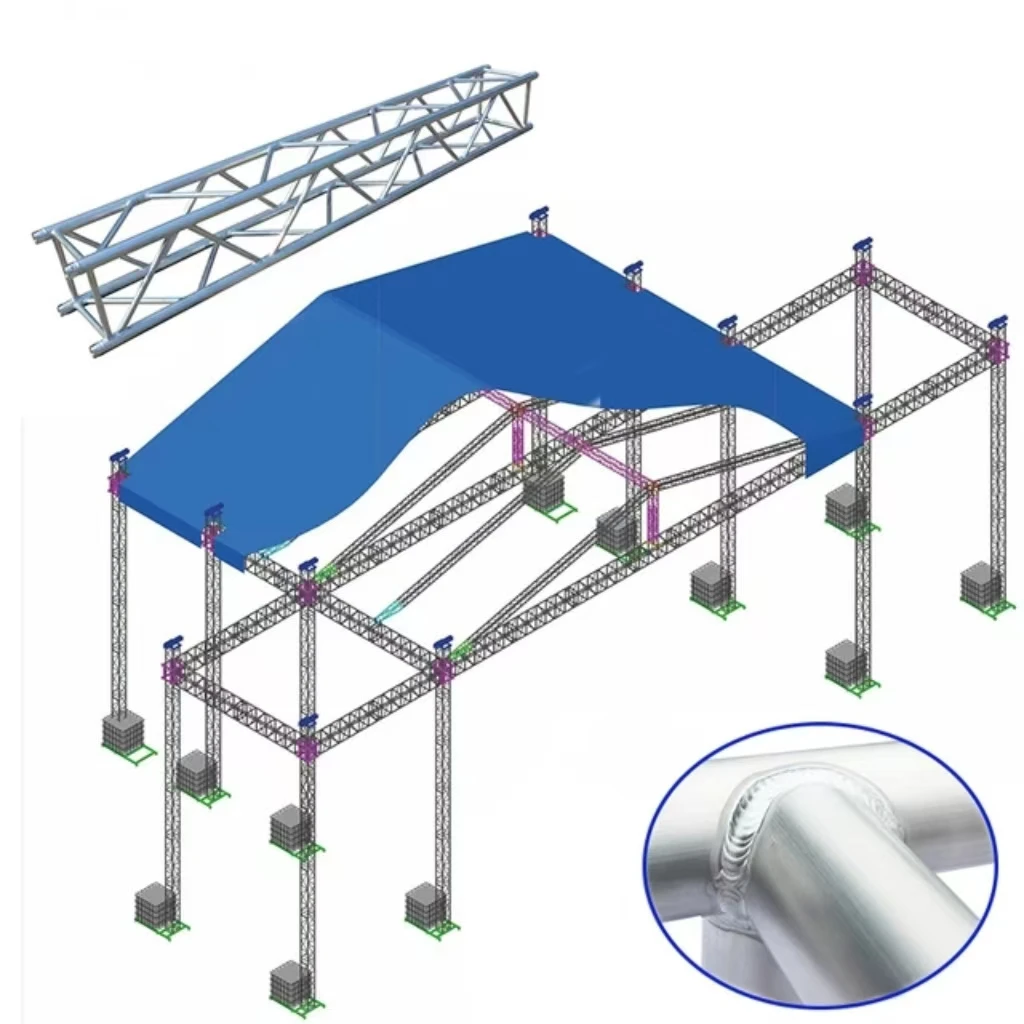 Truss 3X3X3M Trade Show Booth/Exhibit System-Modular F34 Spigot Truss With Universal Junction Block Corners
