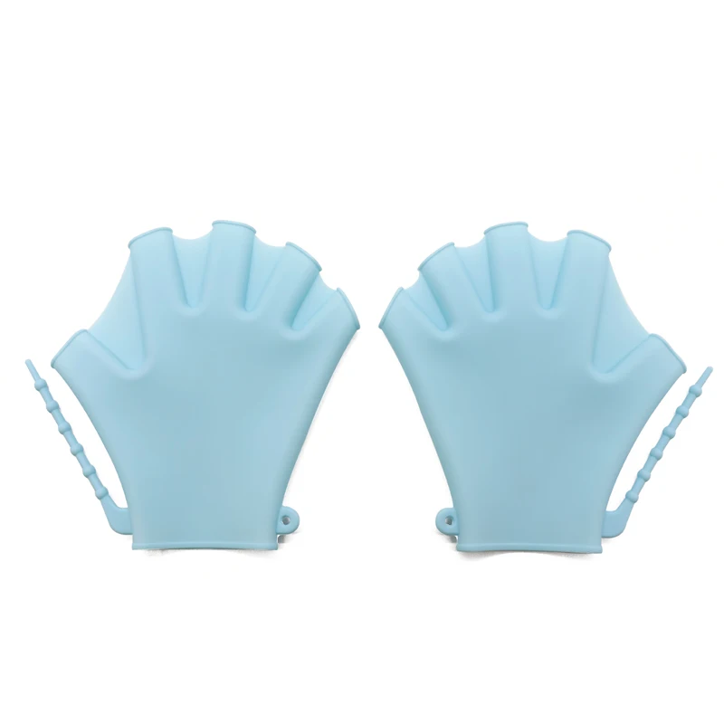 Children Unisex Water Aerobic Sports Gloves Soft Silicone Swimming Swim Webbed Gloves