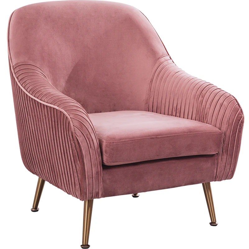 Single Sofa Chair Tufted Leisure Modern Furniture Velvet Armchair