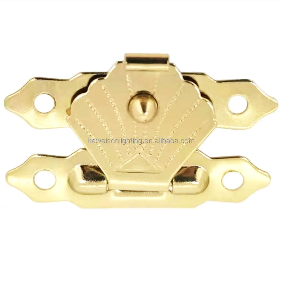 High-grade case Jewelry Box Lock Buckle Golden case Hardware Accessories Gift Box Wooden Box Diamond Shape Clasp Lock
