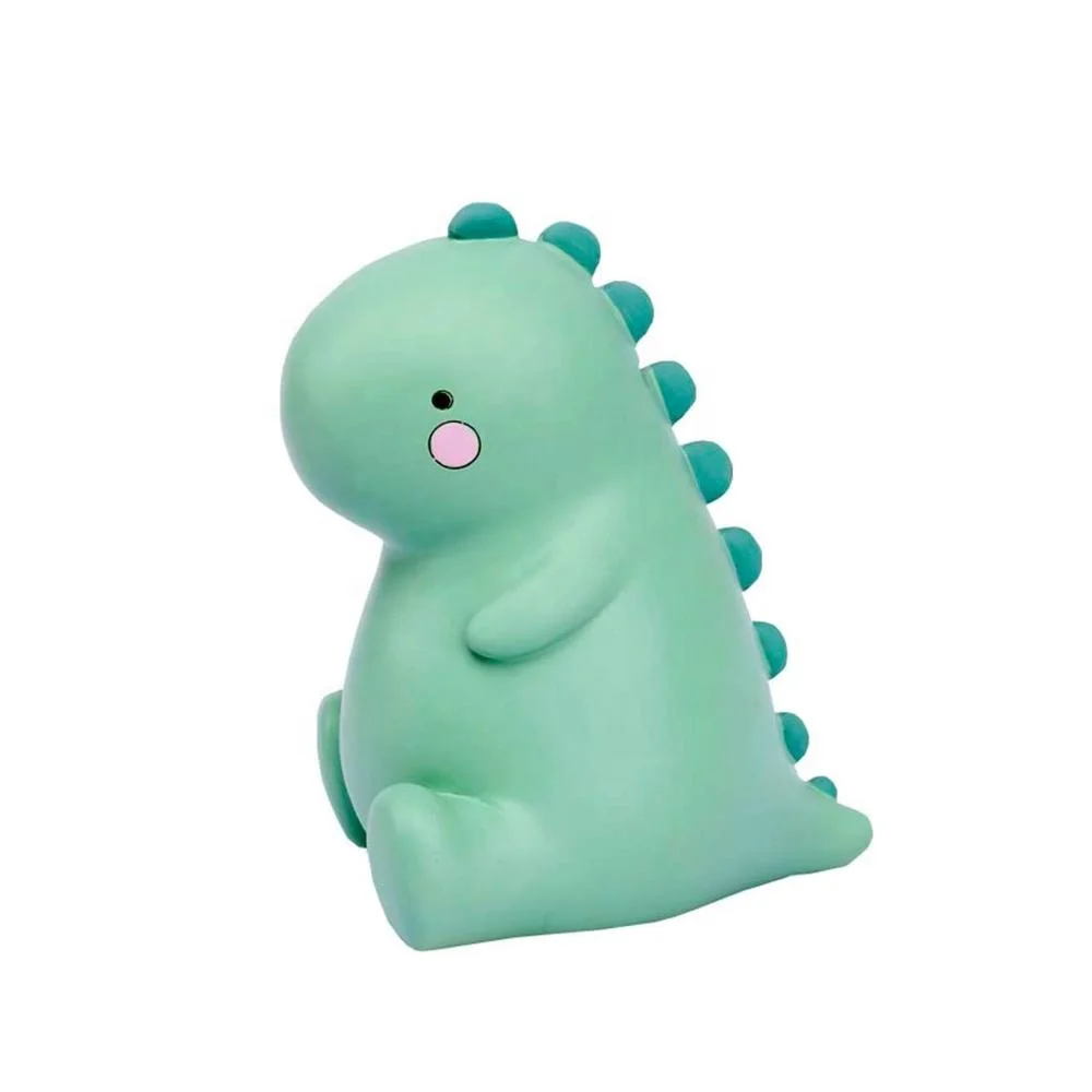 Big Size Green Dinosaur Piggy Bank, Resin Coin Bank Money Bank Christmas Birthday Gifts for Kids Boys Girls