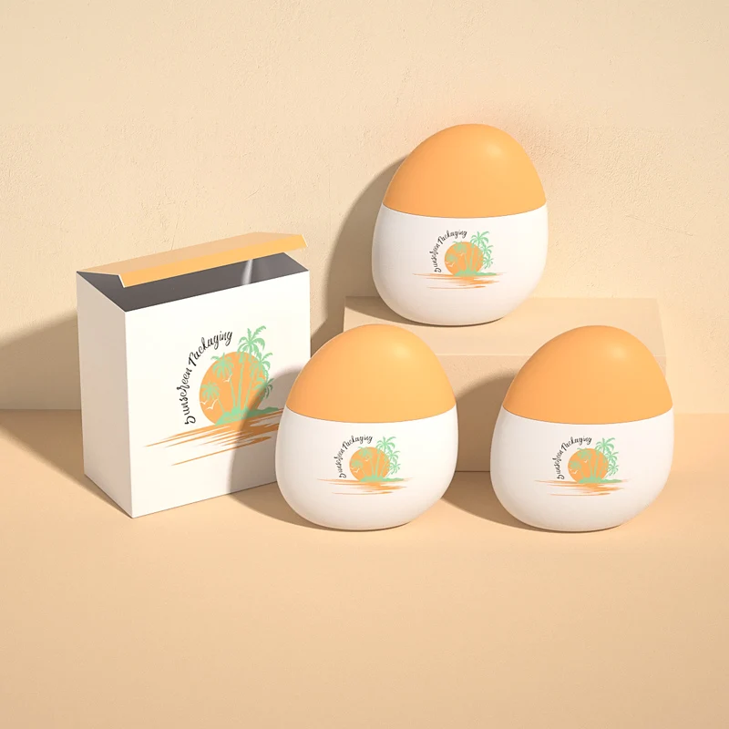 2024 Skin Care Packaging round sunscreen lotion cream tube 50 ml sunblock packaging plastic cosmetics tube