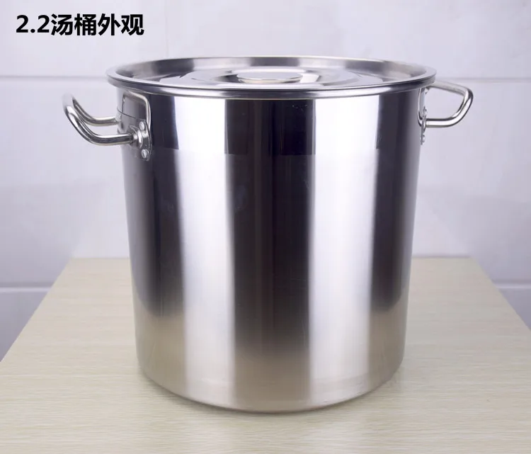 Housing and Commercial Stainless Steel Large Capacity Soup and Stock Pot With Lid and Double Handle