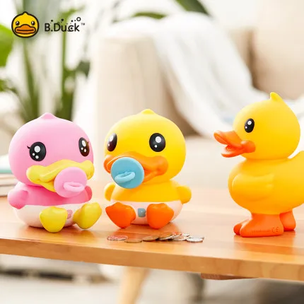 B.Duck Environmental PVC Coin Bank Lovely Design Kids Piggy Bank