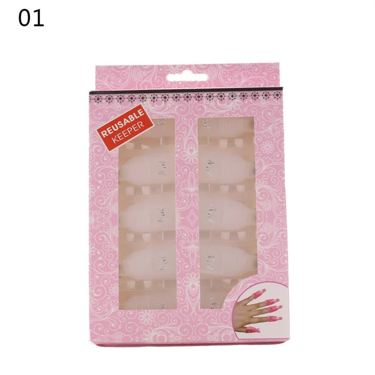 10pcs/Box Professional Nail Polish Remover Clips Reusable Plastic Nail Soak Off Art Clip Caps UV Manicure Scissors