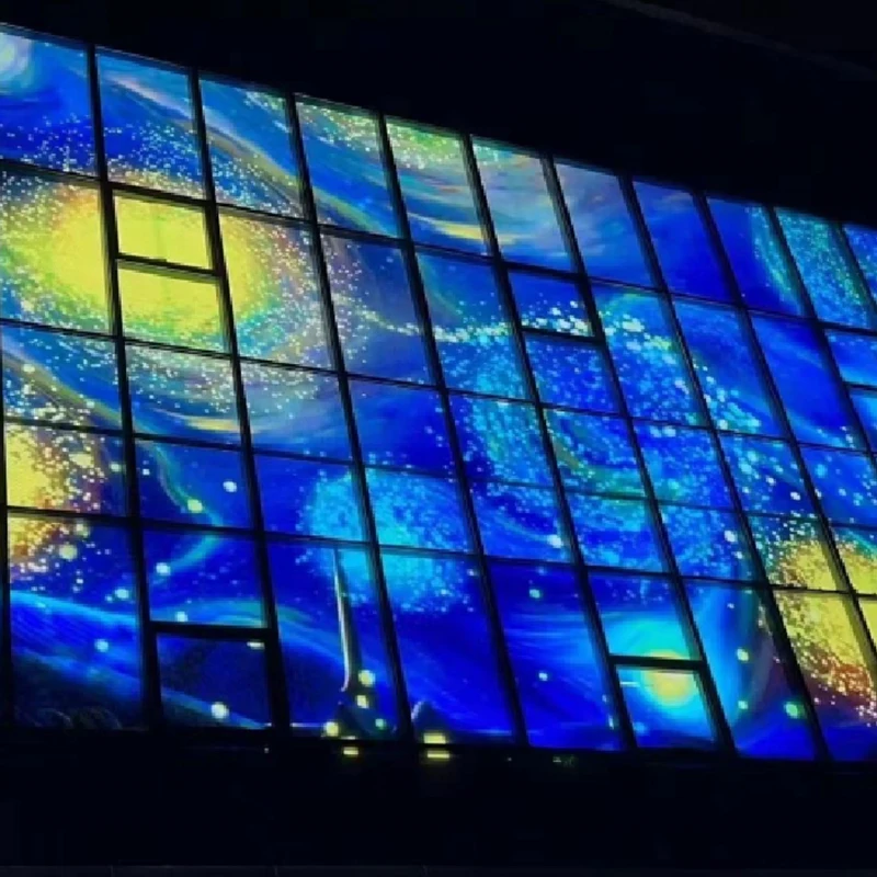 Led Film Screen Flexible Led Transparent Film Screen Kit