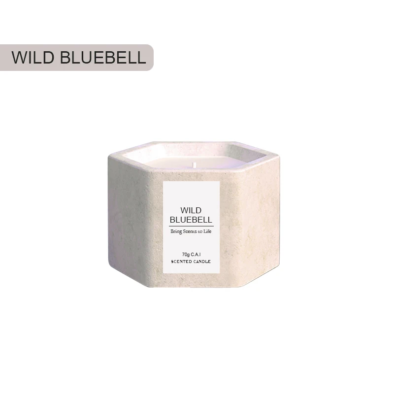 Wild Bluebell 70g Новое прибытие заказной логотип цемент Роскошные Ароматические