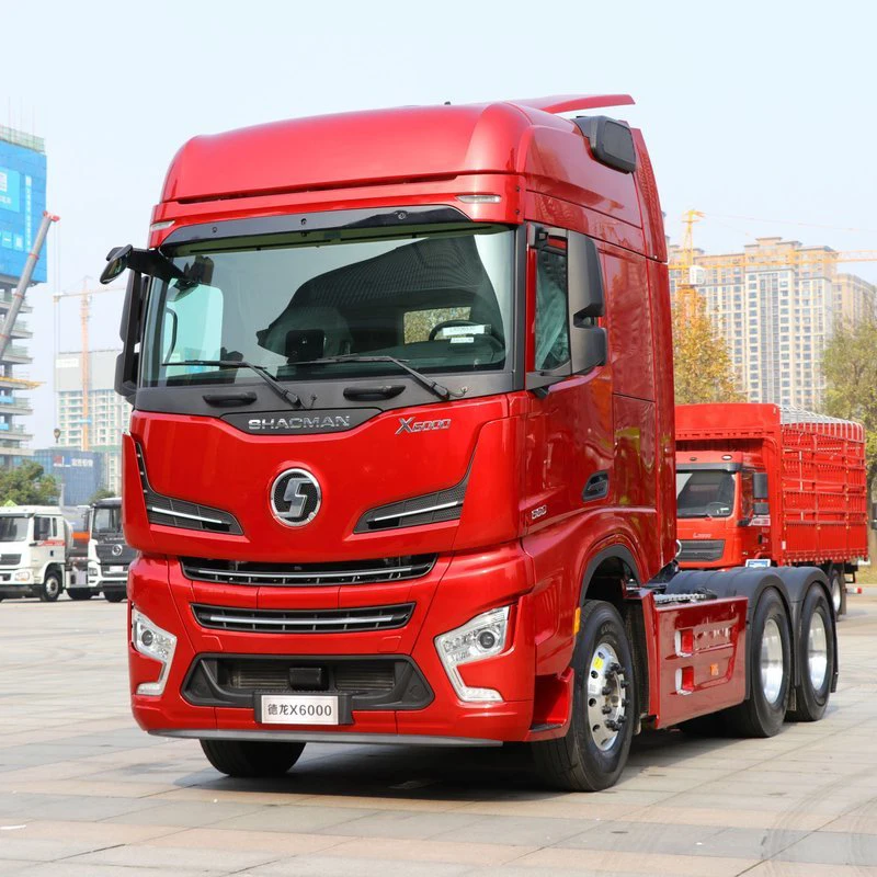 Shacman Новый X6000 6x4 CNG газовый тягач с прицепом 30тонный Howo для продажи 8x4 приводное колесо