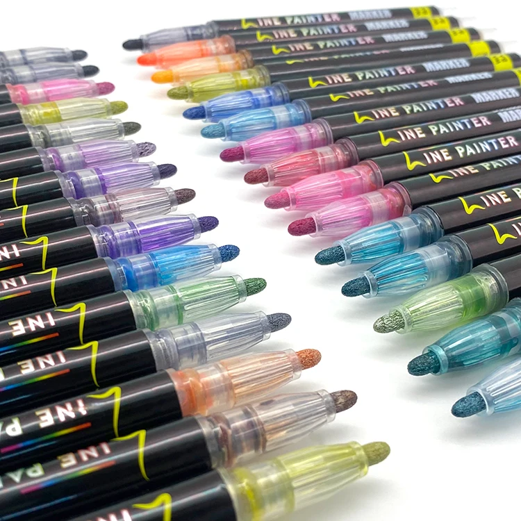 factory custom high quality indelible ink sublimation marker 30 colors non toxic 3.5 mm bullet tip permanent ceramic marker pen