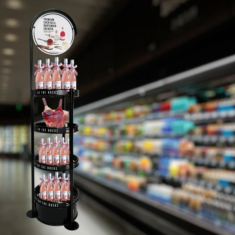 Wire Display Cyclone 4 shelf Wire Rack