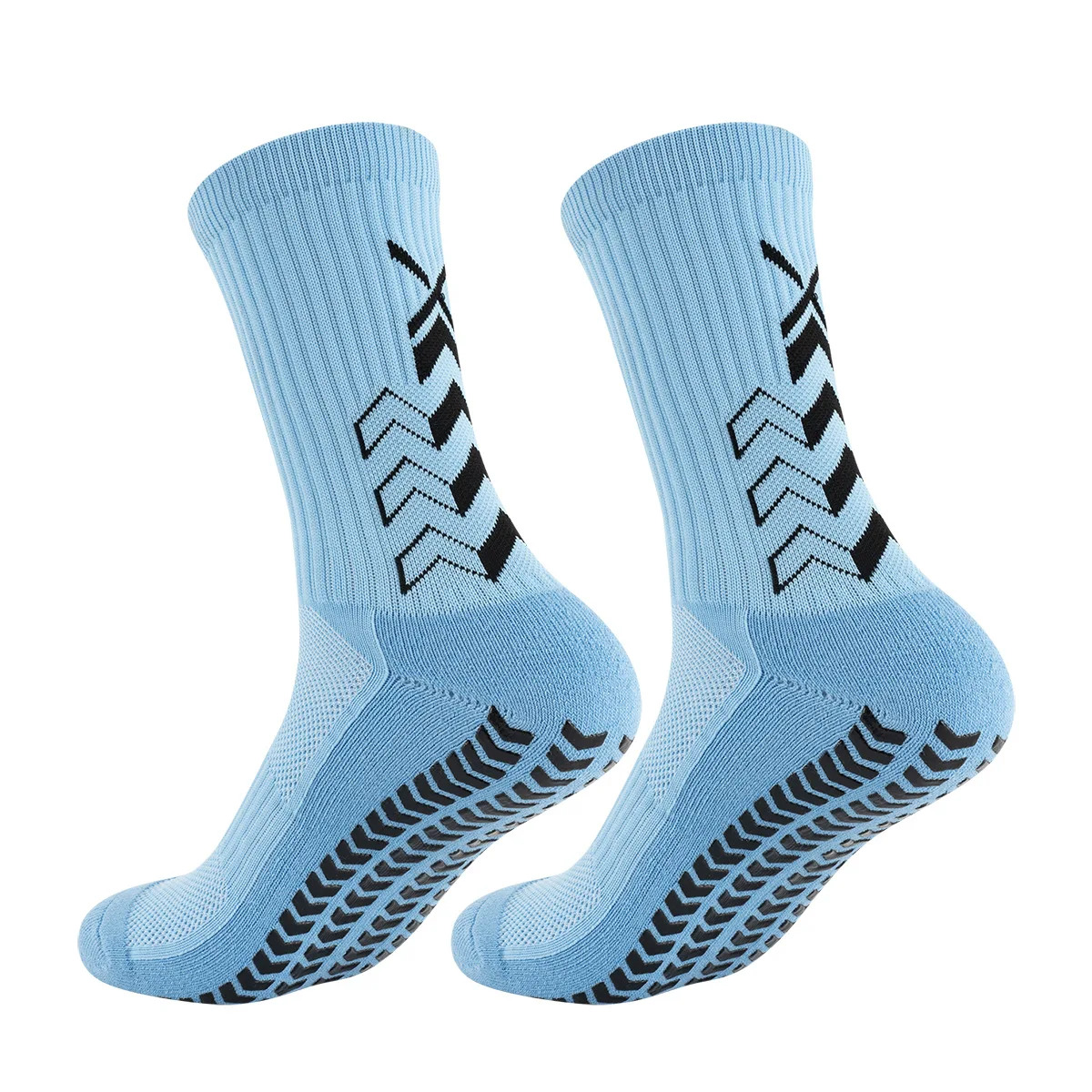 manufacturer Custom Logo Design Gym anti-slip Sock Non Slip Soccer Athletic Sport grip socks football