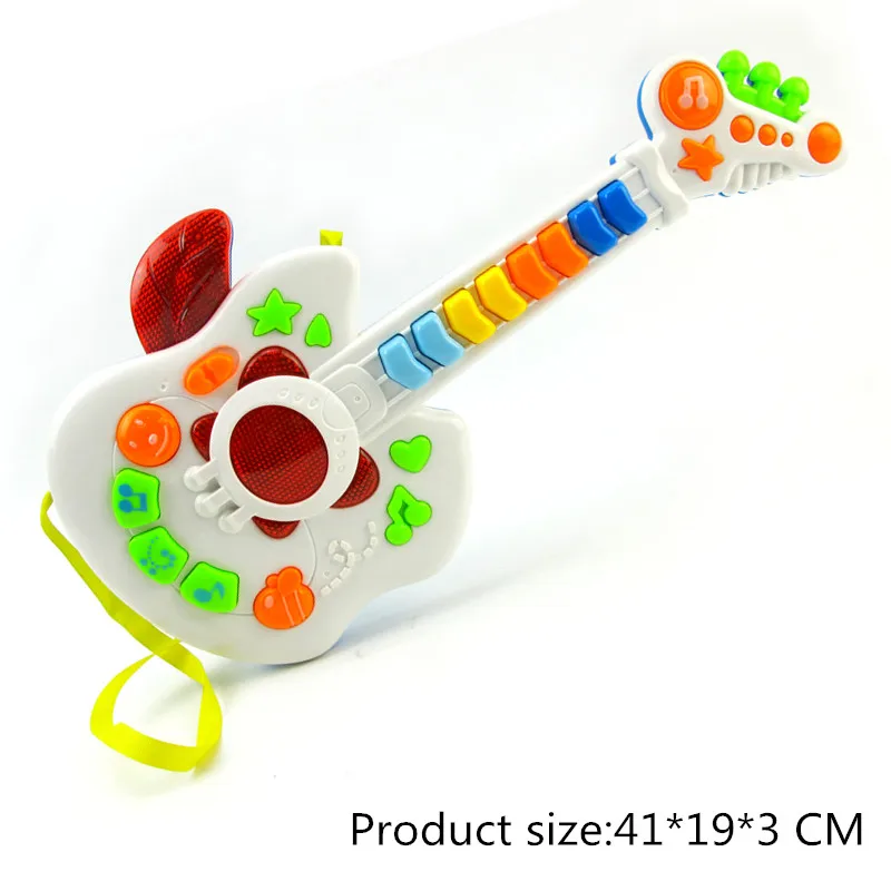 Hot sale musical electronic toy guitar kids keyboard musical instruments with light children music toys