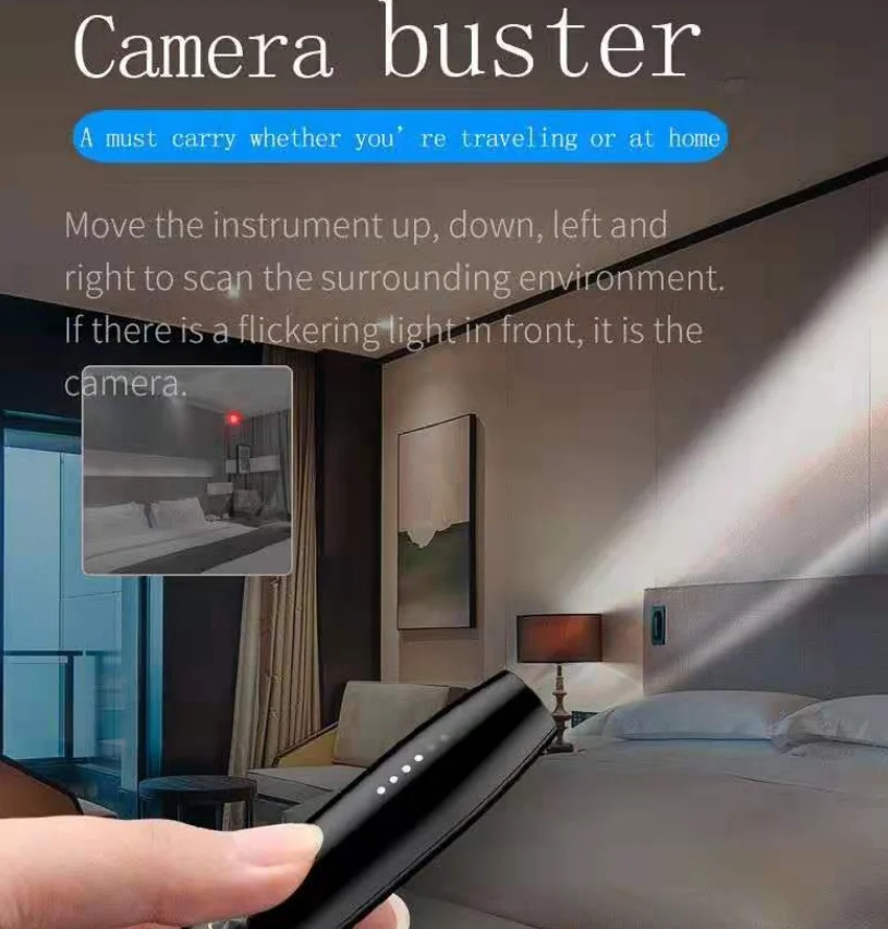 Anti Spy Camera Detector Pen Wireless RF Signal Eavesdropping Pinhole Hidden Audio Bug GSM GPS Wiretapping Device Scanner