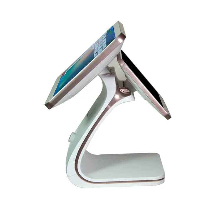 15.6+11.6 inch double screen cash register capacitive touch screen electronic cash register for sale