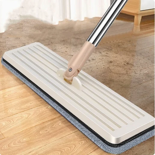 Mini Household Cleaning Items Wet Dry Squeeze Mop with Steel Pole Plastic Head Indoor Floor Cleaning essentials Refill Packaging
