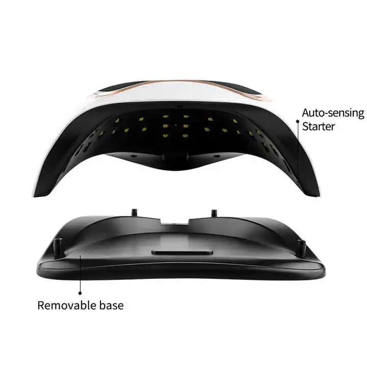 120W Raccoon Manicure Light Therapy Machine Portable Nail Polish Glue Curing Instrument Uv Light Led Baking Light