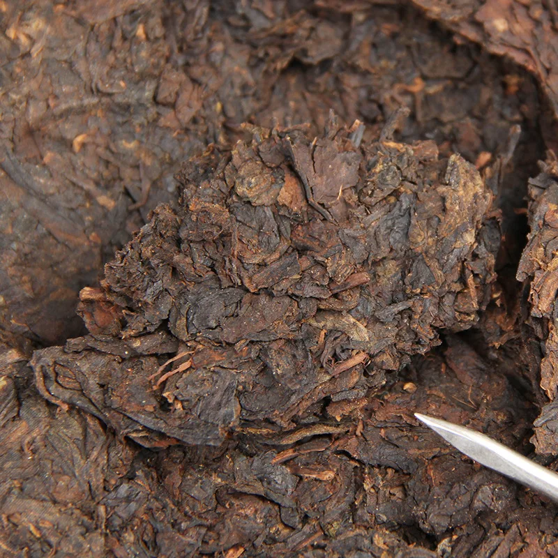 Puer ripe tea with watermelon flesh aroma 357 gram made in china Menghai Yunnan tea