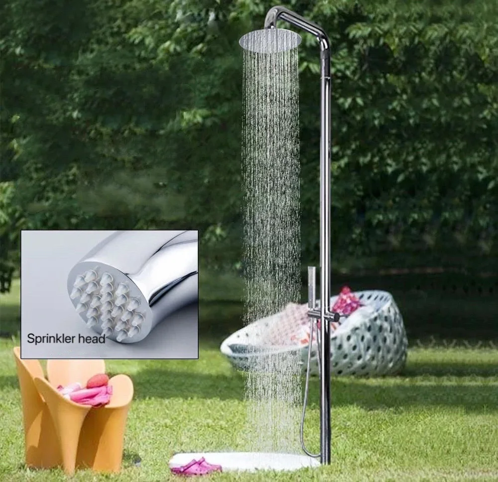 
Factory direct sales modern outdoor The Beach Swimming Pool Column with Shower 