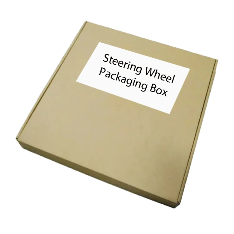 Custom Printed Carton Kraft Recycled Cardboard Zipper Tear Strip Mailer Packaging Corrugated Paper Shipping Steering Wheel Boxes