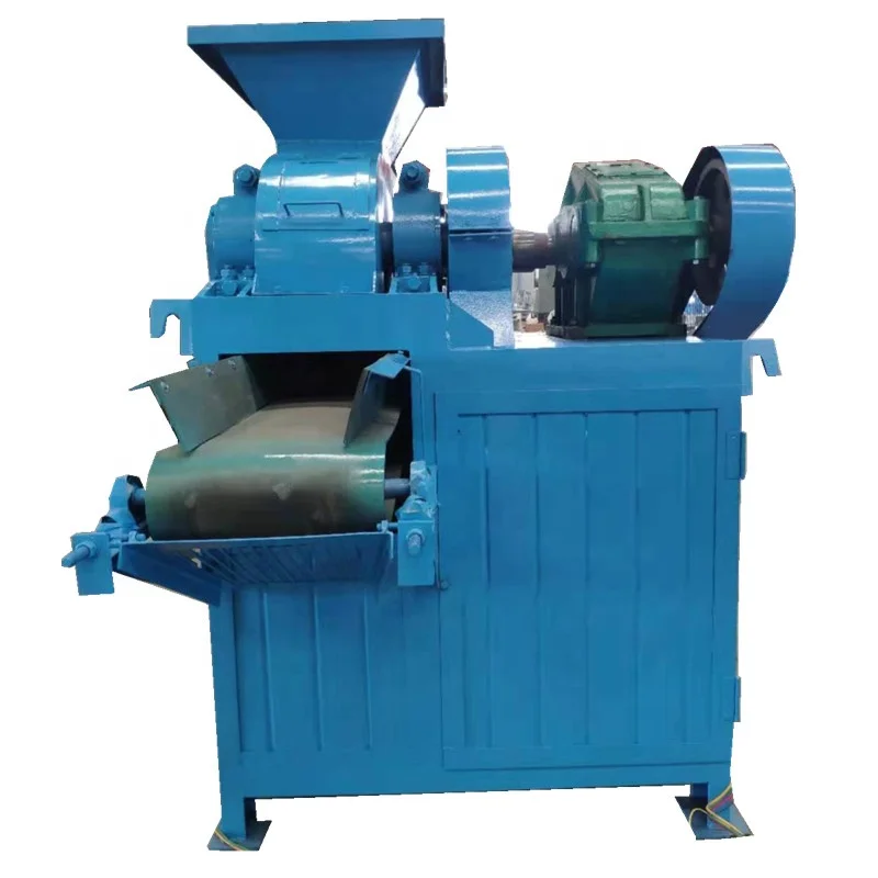 E.P Fully Automatic High Efficiency Multi Functional Pillow Round Shaped Coal Briquette Roller Press Making Machine