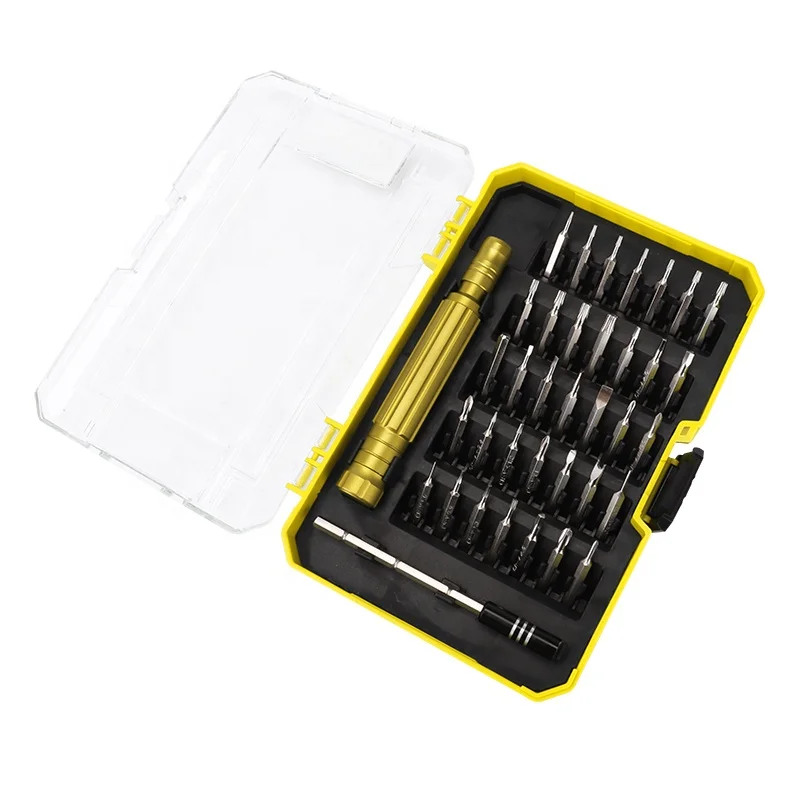 38pcs Multi-purpose Precision Screwdriver Bit Set for Mobile Phone Computer PC Repair Disassemble Part Replacement Tools