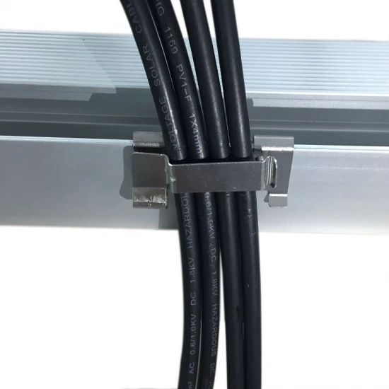 Solar Panel Mounting System Stainless Steel Sus304 Pv Solar Ground Mounting Bracket System Cable Clip
