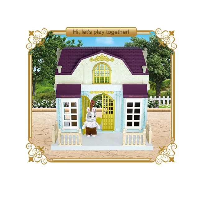 wholesale kids indoor game educational play house diy toys doll house for small girls