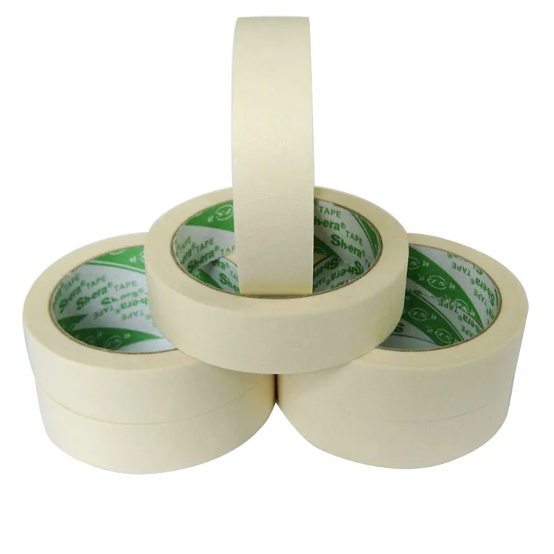 Factory directly sales general purpose crepe paper milky white masking tape jumbo roll