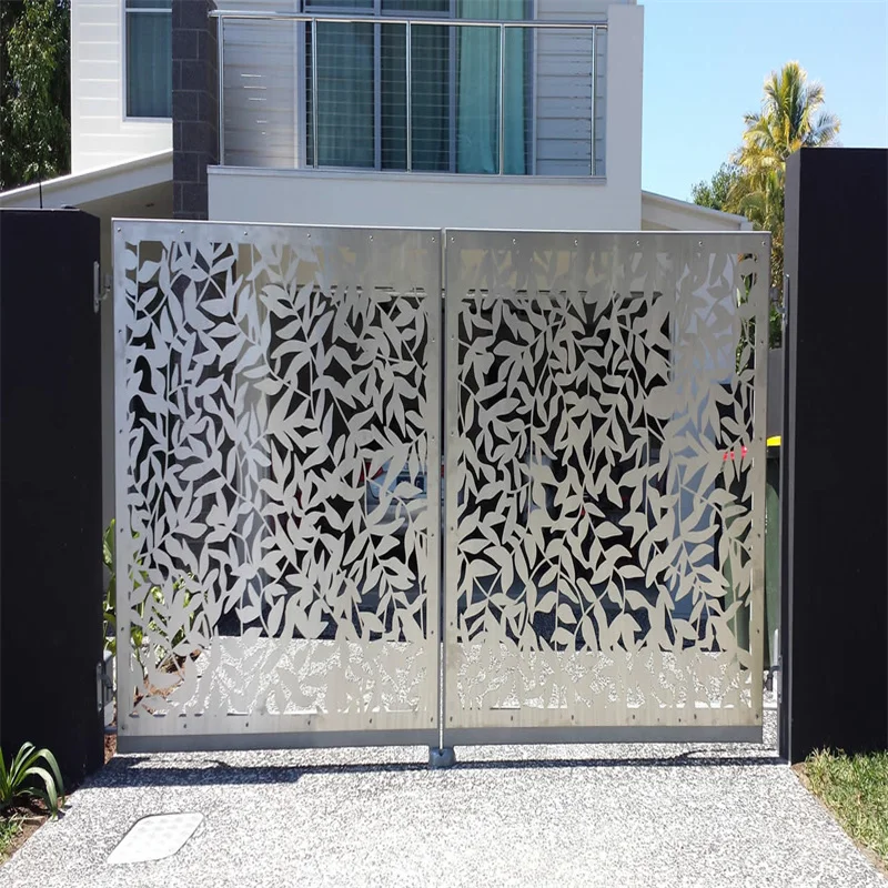 Easily Assembled High Quality Laser Cut Metal Fence Privacy Panels For Outdoor Garden Fencing