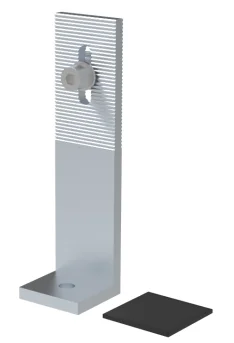 Aluminum Solar Rooftop Module Mounting Height 155 mm L Feet bracket