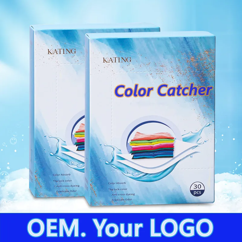 OEM Logo Private Labels Factory Color sheet Catcher for Laundry Maintains Clothes Original Colors Laundry Detergent Sheet