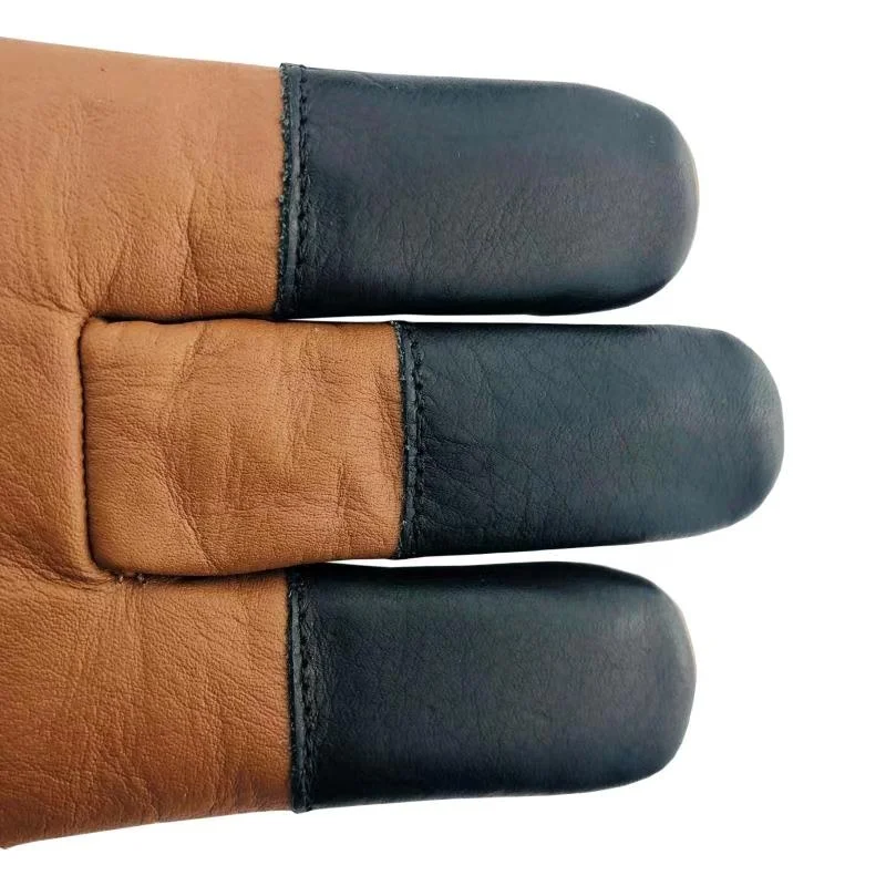 ArcheryMax  archery 3 finger leather protective shooting gloves for left and right hand archer