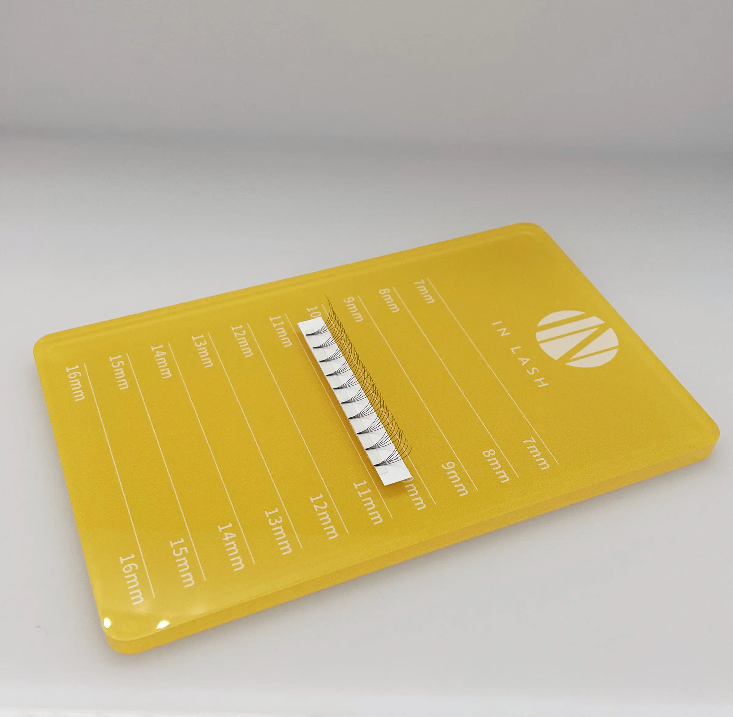 Professional acrylic  Lash Vendor Supply Single beige acrylic lash tile eyelash extension holder palette OEM