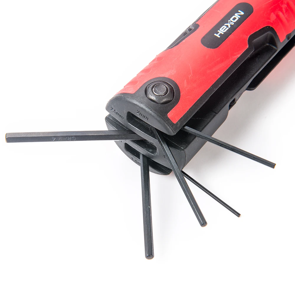 All kinds of multi bike bicycle repair hand tool kit black finish folding locking star torx allen hexagon hex key wrench set