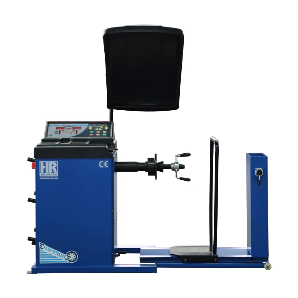 Hauvrex HW9900 распродажа, полуавтоматическая машина для балансировки колес грузовика с колесным подъемником
