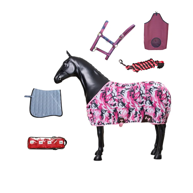 Wholesale Rug Blanket Stable Elastic Exercise Bandage Pink Horse Tack With Custom Logo