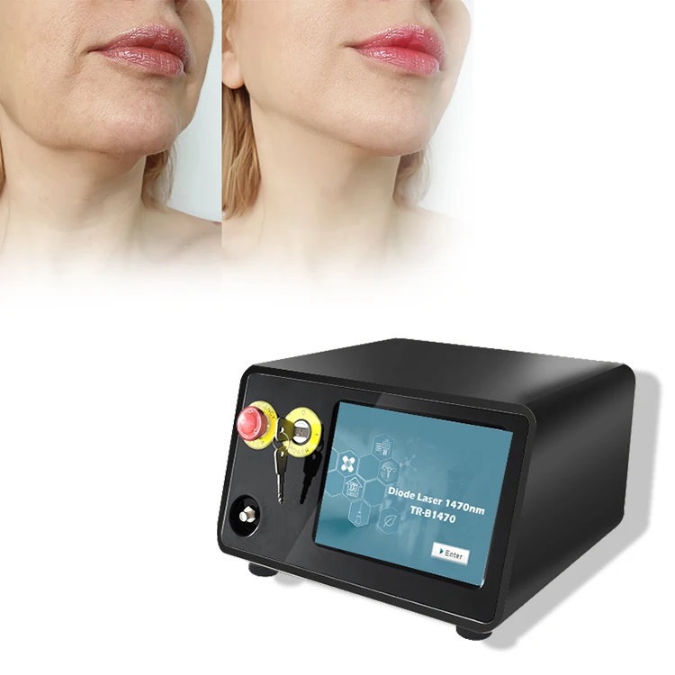 2023 Top Selling professional optical fiber face lifting facial lipolysis 1470nm endo laser machine