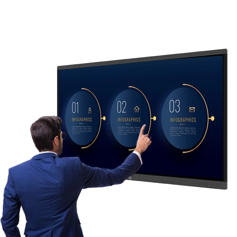 Original 86 inch 4K LED Smart televisions Android TV interactive whiteboard Touch Screen