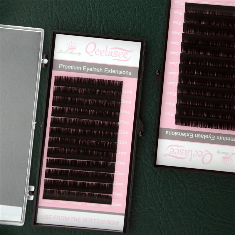 Qeelasee extension matte mink Korean PBT material lashes extension private label