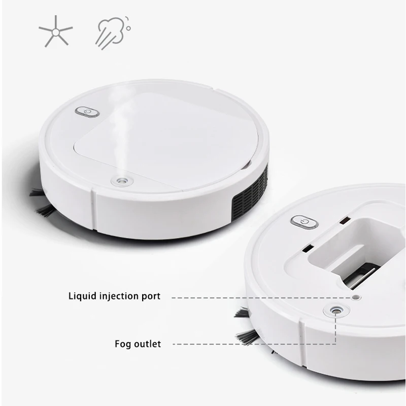 
 Робот-пылеулавливатель с распылителем, подметание и тяга, домашний пылесборник, три в одном, автоматическая интеллектуальная подметающая машина для пола  