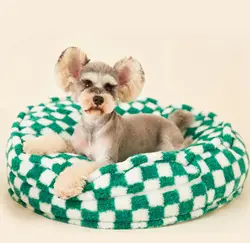 JXANRY Dog Designer Kennel Disassembled and Washed Easy Pet Bed Small and Medium-sized Pet Supplies Warm Winter Thick Soft Mat