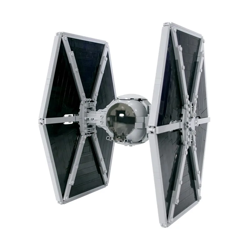 TIE Space Fighter Interceptor Scale Bricks Model MOC Star Movie Series Building Blocks Kids DIY Toys Children Xmas Gifts