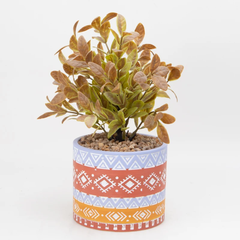 Ceramic Plant Anhui Green Bio Flower Pot Gartewn Flowerpot With Sauce